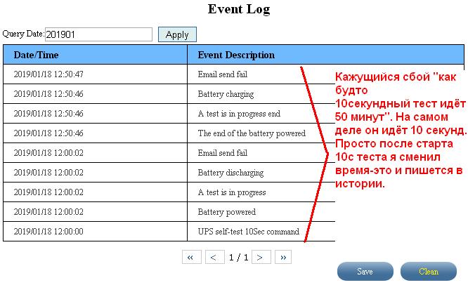 Порог перехода на работу от батареи